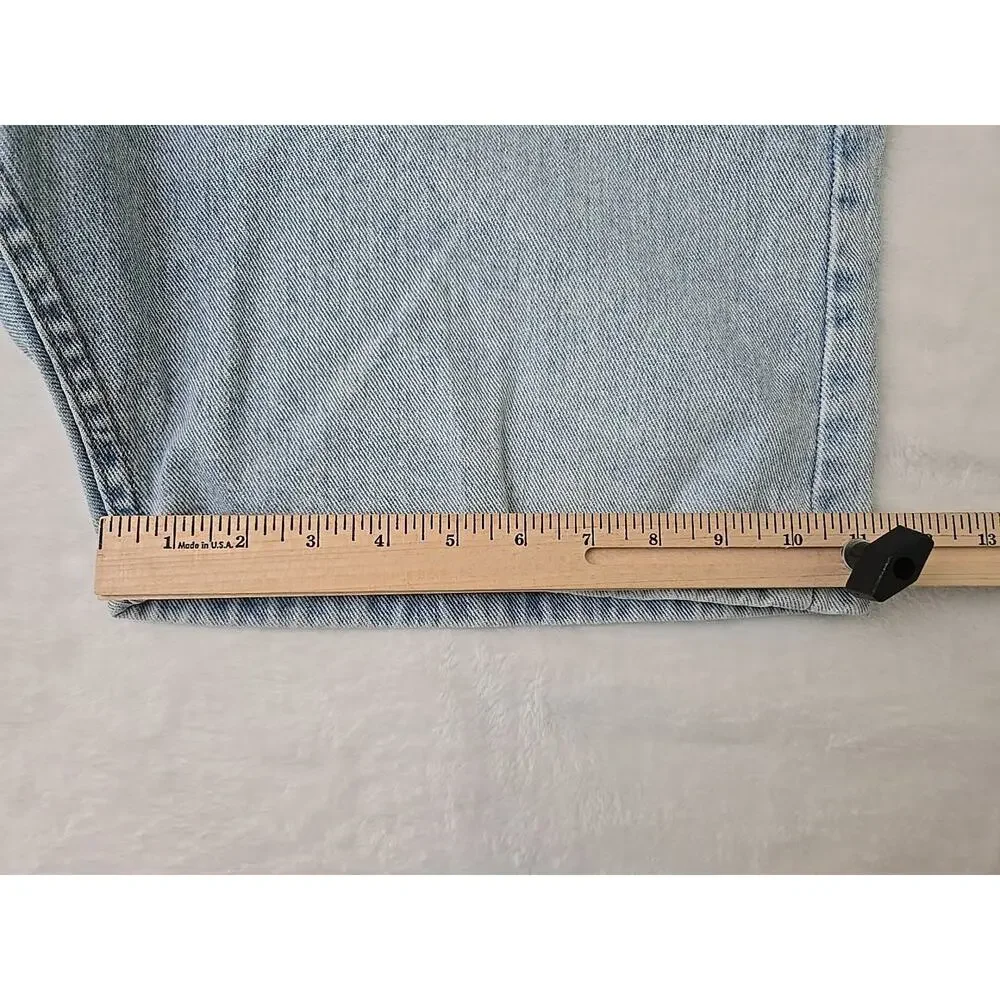 Wrangler Vtg 90s Light Wash Denim Shorts Mens Sz 36 Dad Grandpa Jorts Workwear